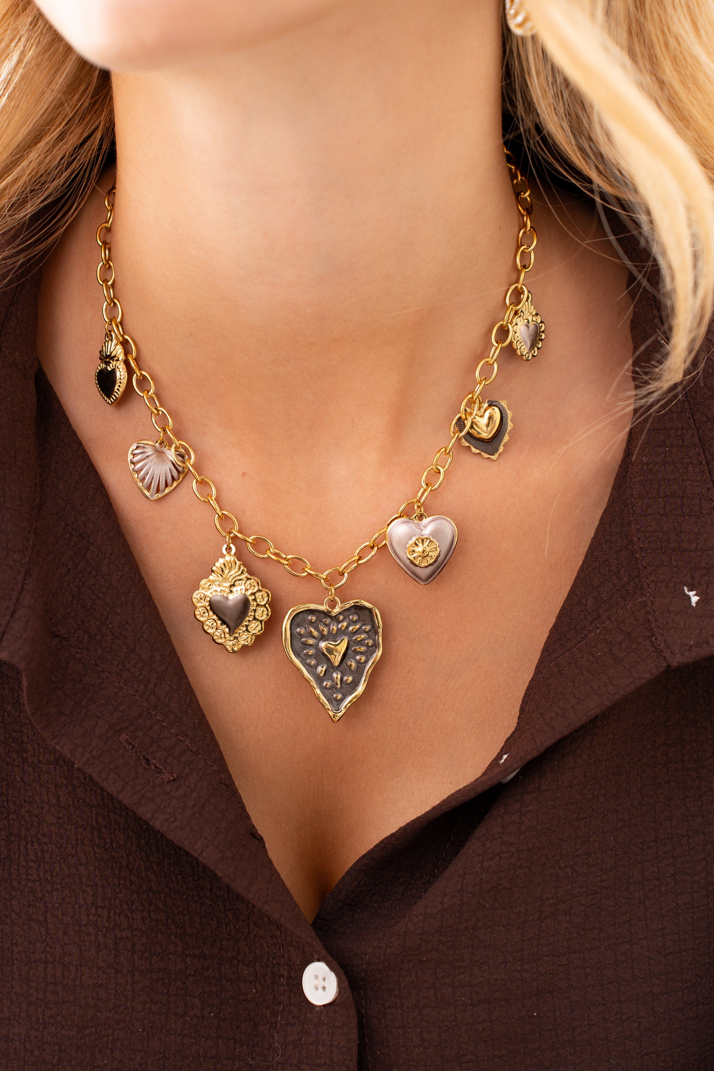 Collier ANEL Marron