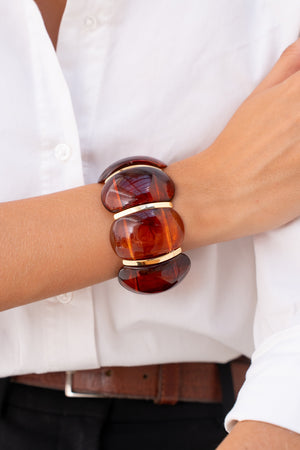 Manchette HALIA marron