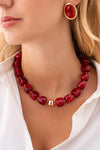 Collier VANNY bordeaux