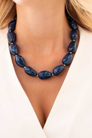 Collier LUBA bleu