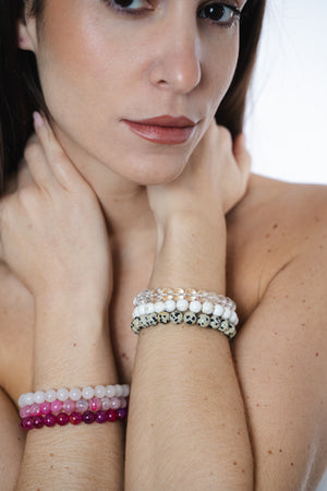 BRACELET PERLE TRIO ROSE