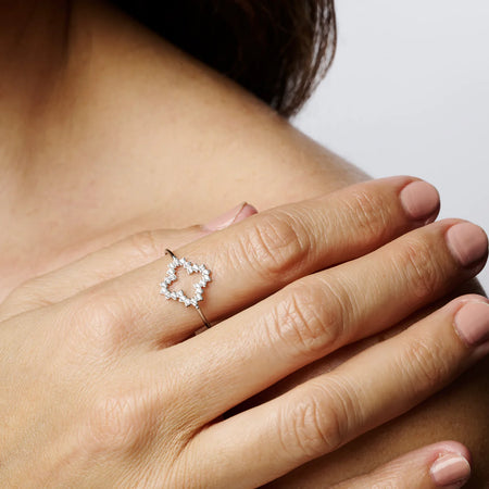 BAGUE CLUSTER ARGENT