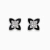 Boucles d’oreilles PASSIONATE NOIRE ET ARGENT