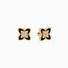 Boucles d’oreilles PASSIONATE NOIRE ET OR