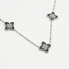 COLLIER PASSIONATER NOIR ET ARGENT